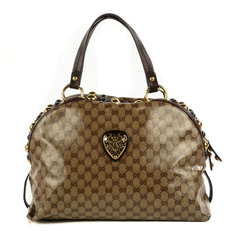 gucci babouska crystal bag|GUCCI Crystal Monogram Large Babouska Dome .